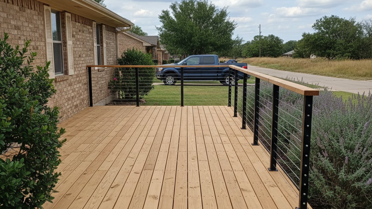 Composite Decking Installation completed by Paramount Deck Solutions in San Elizario, TX