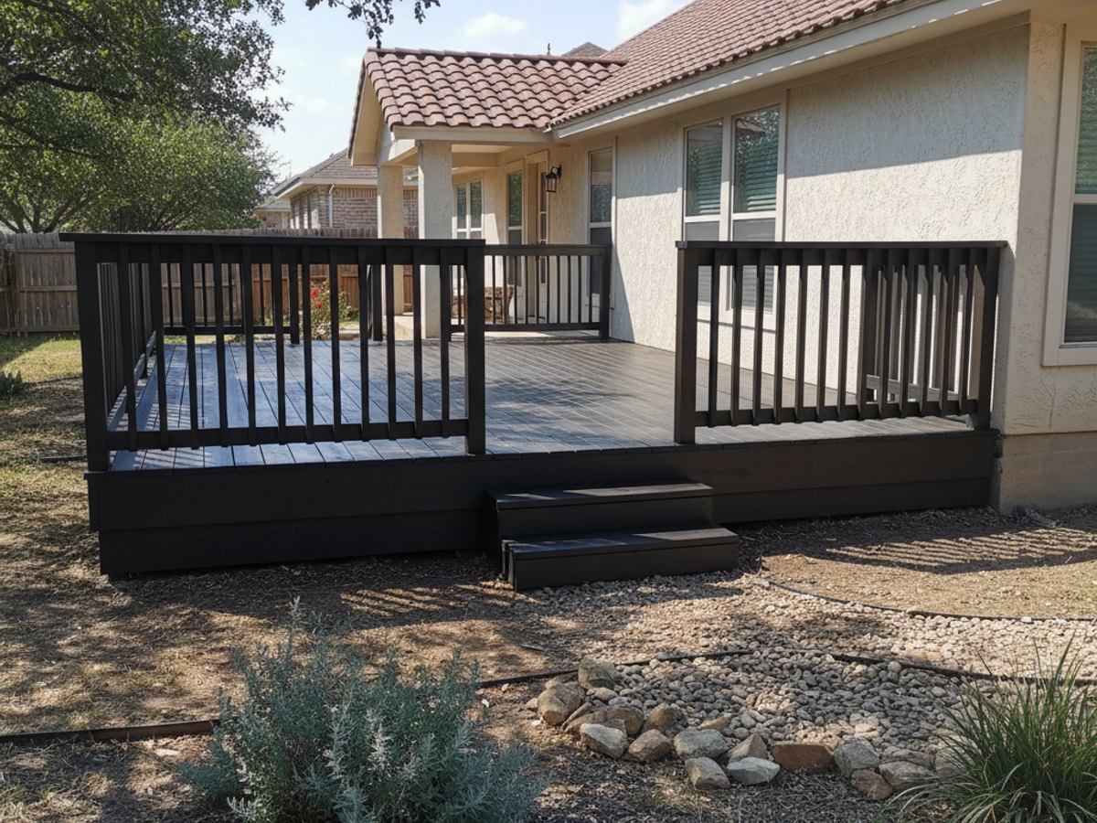 Deck Railing Repair & Installation completed by Paramount Deck Solutions in Fabens, TX