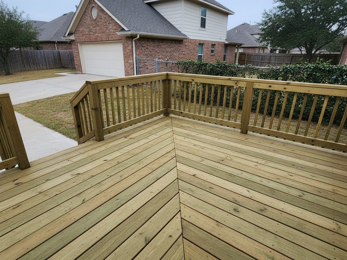 Deck Resurfacing & Board Replacement completed by Paramount Deck Solutions in Fabens, TX