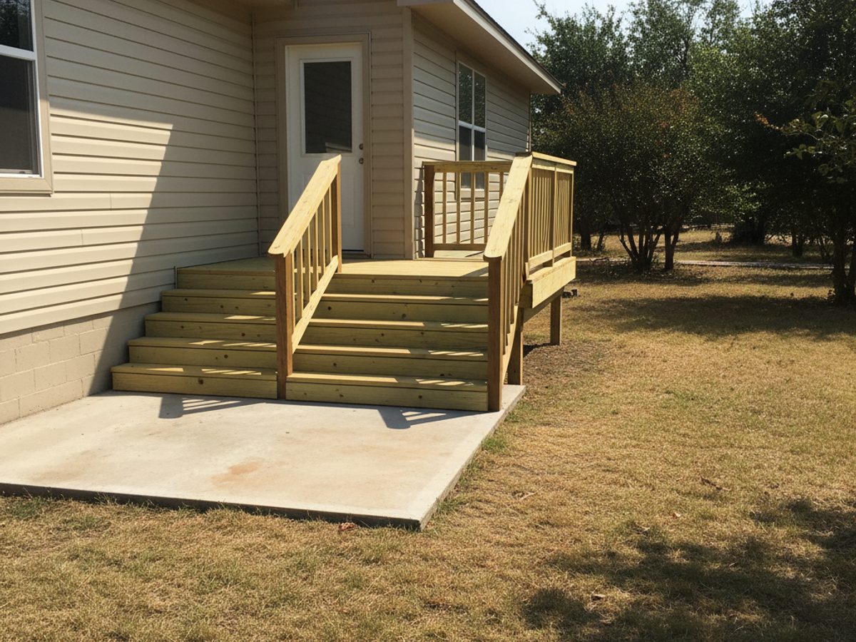 Paramount Deck Solutions crew at work on a home in El Paso, TX